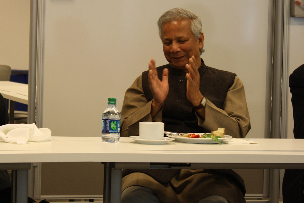 A busy Thursday: Lunch with Muhammad Yunus and Boston Beta demo night